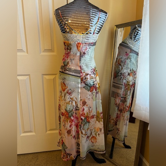 Flora Nikrooz Chiffon Floral Print Nightgown - Size XS - Picture 7 of 10